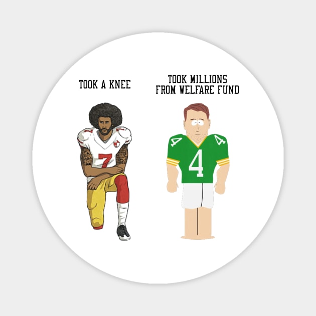 Colin Kaepernick & Brett Favre SouthPark Magnet by MAR-A-LAGO RAIDERS